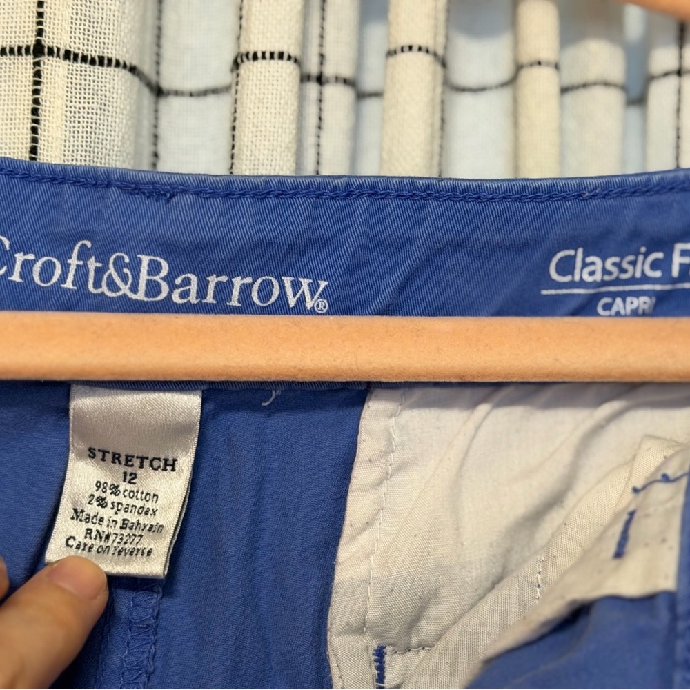 Croft & Barrow Classic Blue Stretch Pants